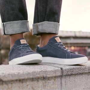 Greats Brooklyn The Royale Grey Suede Leather Lace Up Sneakers Tennis Shoes 9.5
